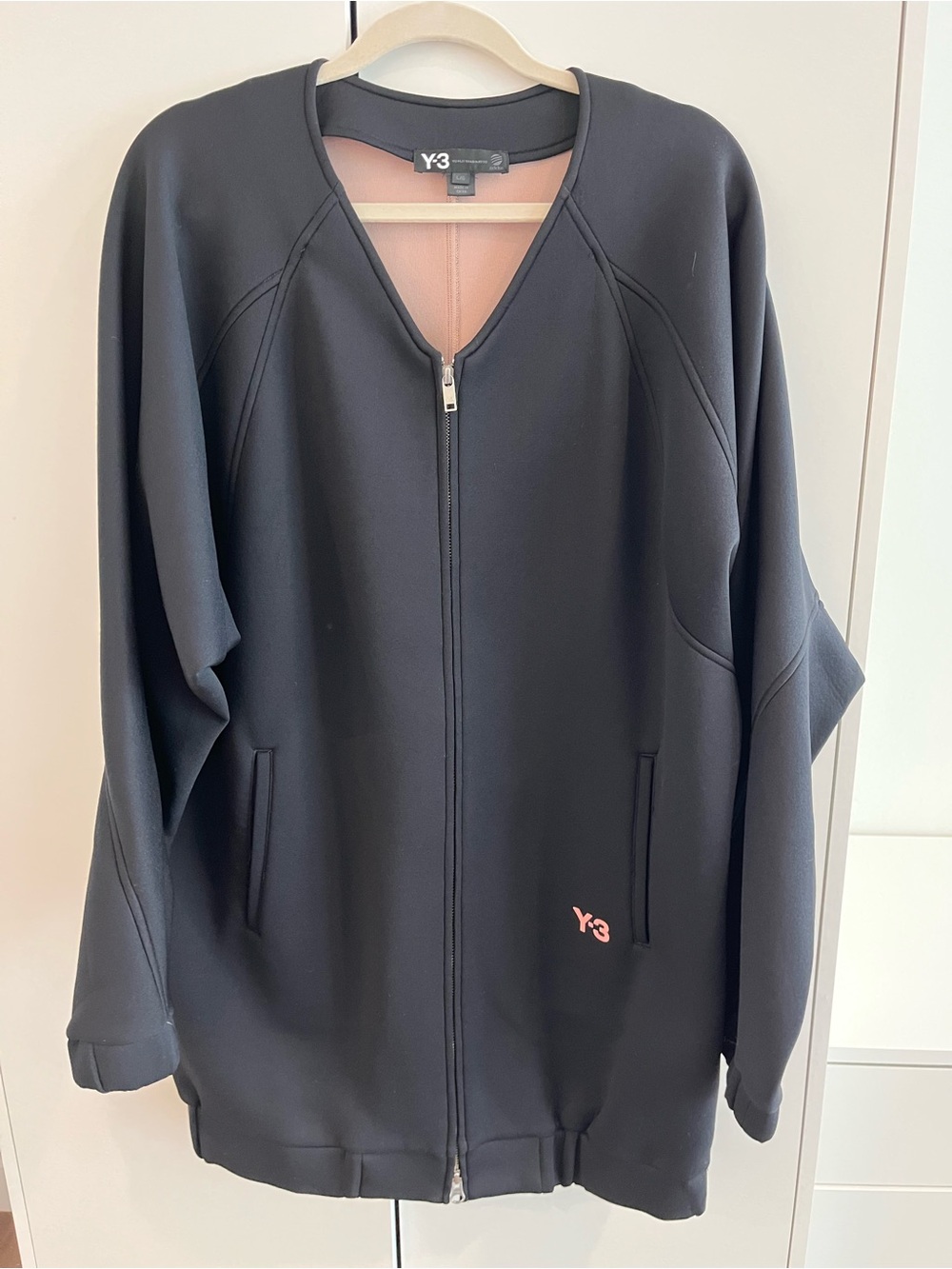 Y-3 Yohiji Yamamoto x Adidas Neoprene Black Scuba Jacket, L